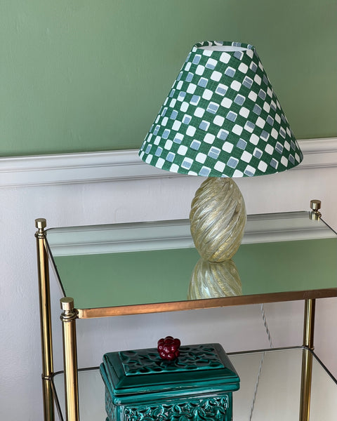 Vintage clear/golden Murano table lamp