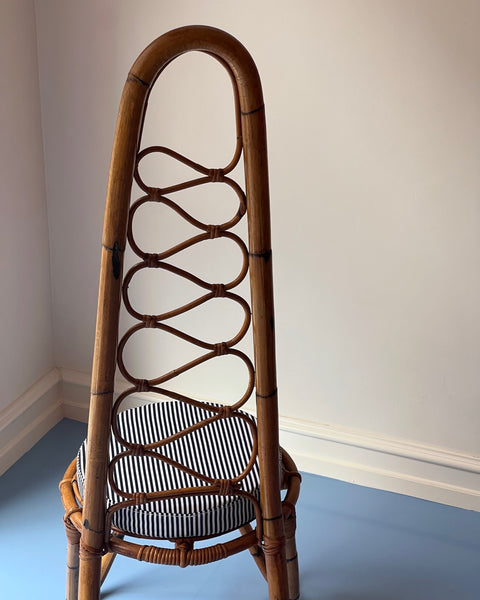 Vintage rattan/bamboo chair, Italy, 1960s