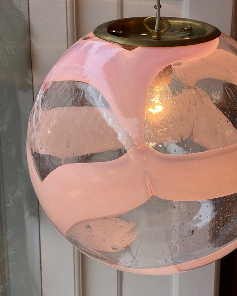 Ceiling lamp - Pink / clear (D40)