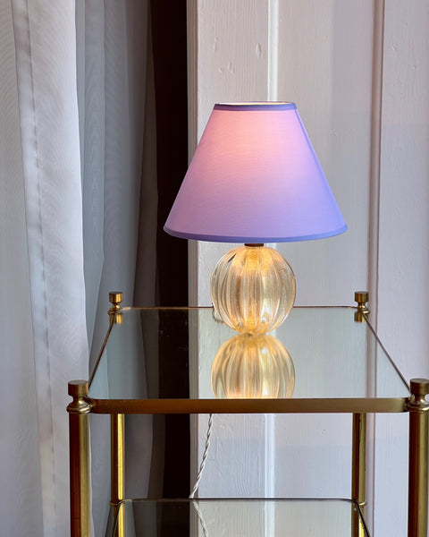 Vintage golden Murano table lamp (incl. lampshade)