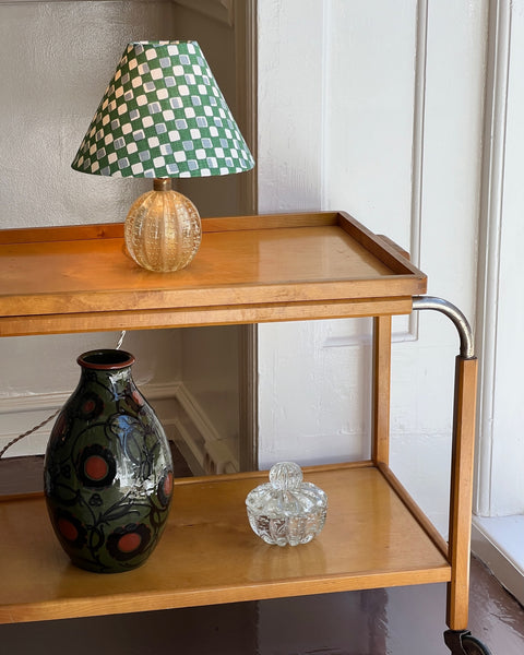 Vintage golden Murano table lamp (incl. lampshade)