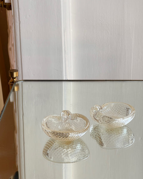 Vintage Murano golden seguso bowl