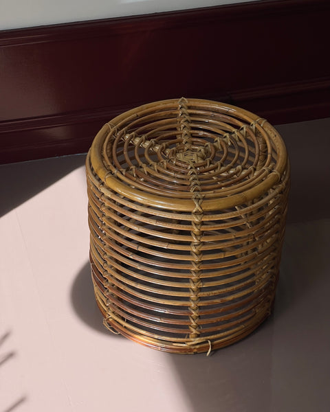 Vintage rattan stool