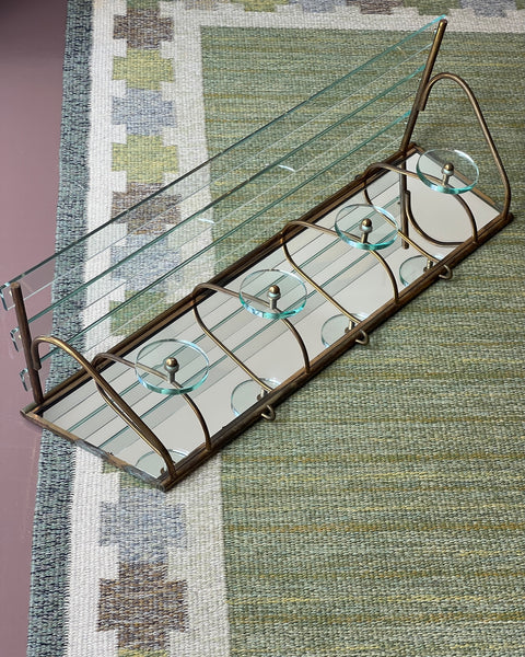 Vintage hat shelf with coat rack