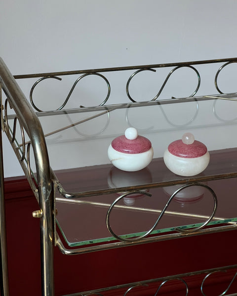 Small vintage Alabaster bonbonniere