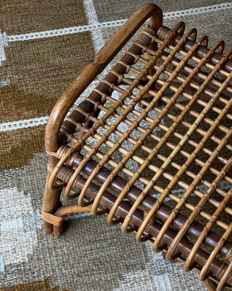 Vintage rattan stool