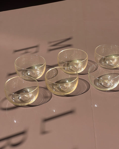 Vintage clear/golden Murano bowl