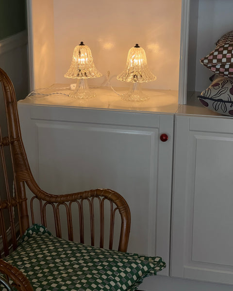 Vintage clear Murano table lamp