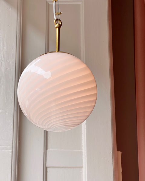 Candy ceiling lamp - White swirl (D20)
