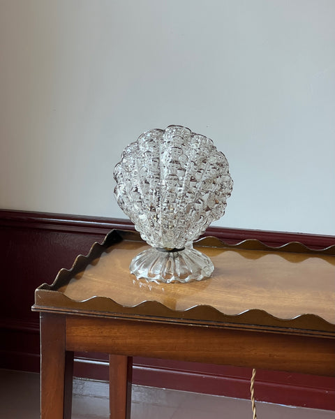 Vintage clear Murano table lamp