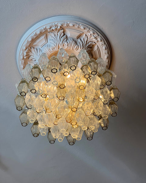 Large vintage Carlo Scarpa Murano chandelier