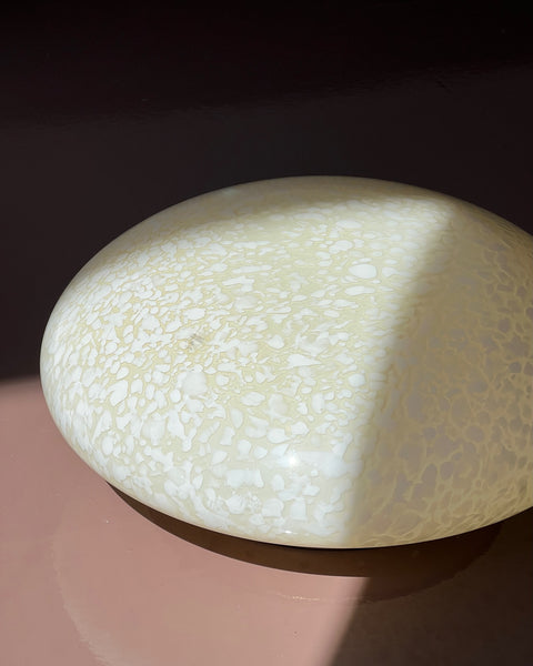 Vintage Murano white/creme dotted ceiling/wall lamp (D36)