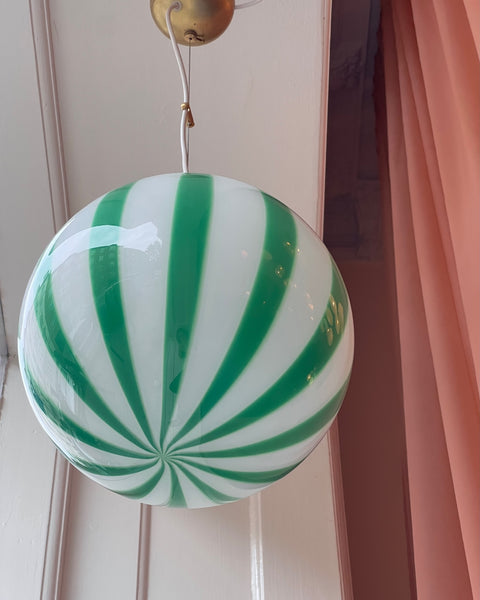Ceiling lamp - Green vertical stripes (D30)