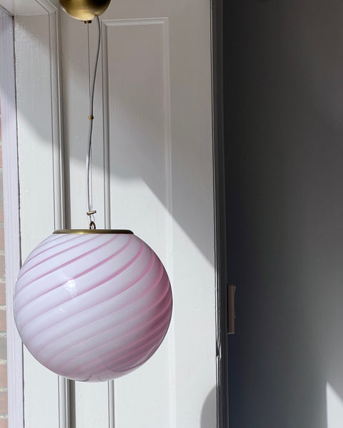 Ceiling lamp - Light pink swirl (D30)