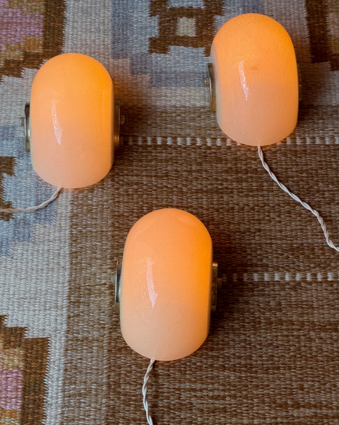 Vintage cream Murano wall lamp (3 available)