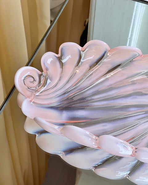 Vintage opal pink shell bowl