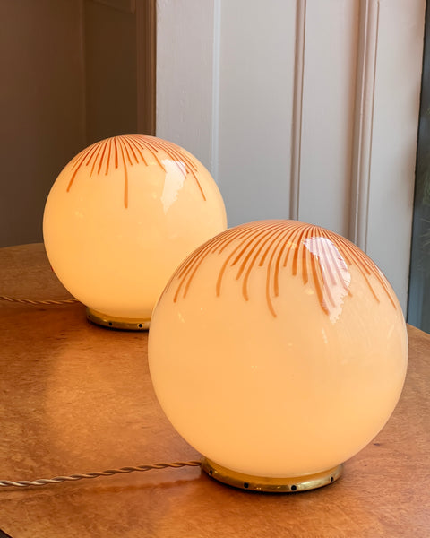 Vintage Ludovico Diaz de Santillana Murano Anemone table lamp (2 available)