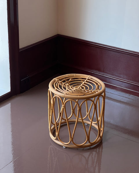 Rattan stool (without cushion) - BACK IN STOCK