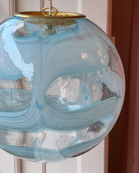 Ceiling lamp - Light blue / clear (D40)