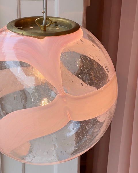 Ceiling lamp - Pink / clear (D40)