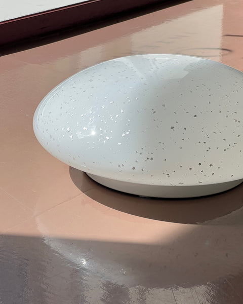 Vintage Murano silver / white ceiling/wall lamp (D36)