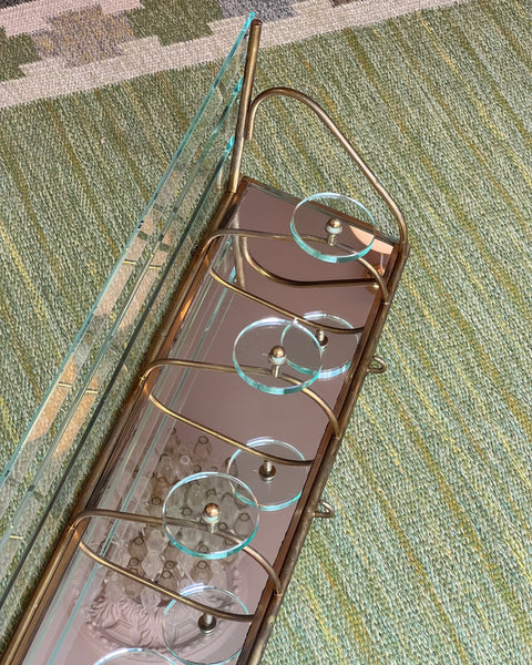 Vintage hat shelf with coat rack