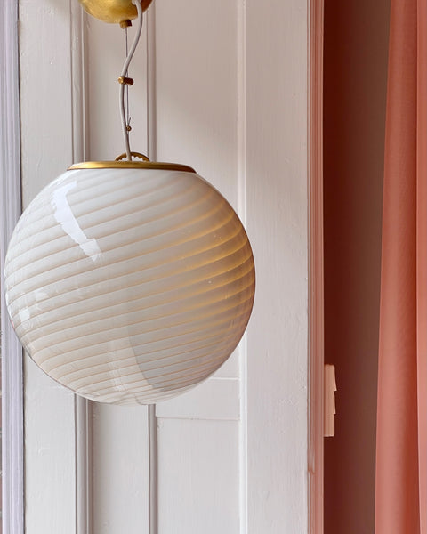 Ceiling lamp - Light yellow/cream swirl (D30)