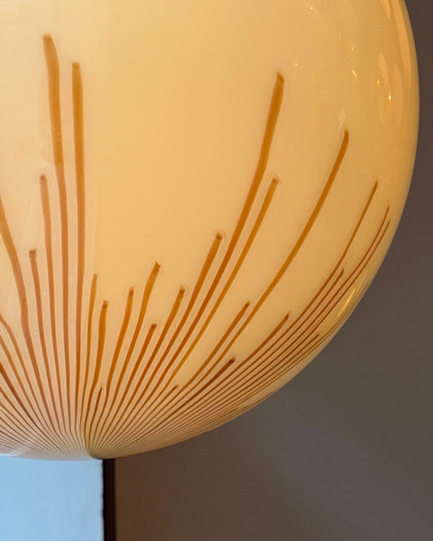 Vintage Ludovico Diaz de Santillana Murano Anemone ceiling lamp (D40)