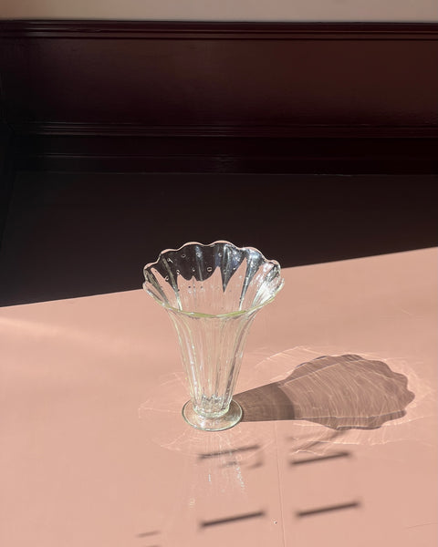 Vintage clear Murano vase