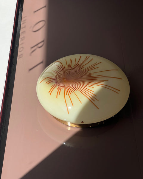 Vintage Ludovico Diaz de Santillana Murano Anemone ceiling/wall lamp (D43)