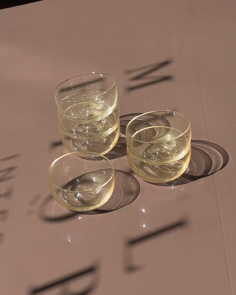 Vintage clear/golden Murano bowl