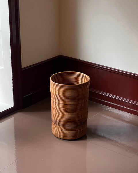 Vintage rattan basket