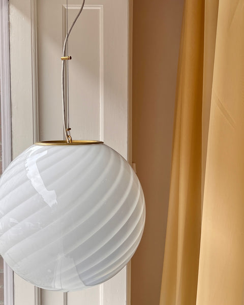 Ceiling lamp - White swirl (D40)