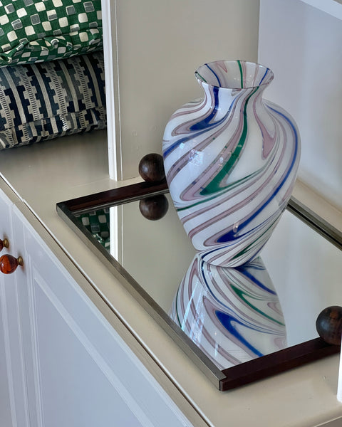 Vintage multi-coloured Murano vase