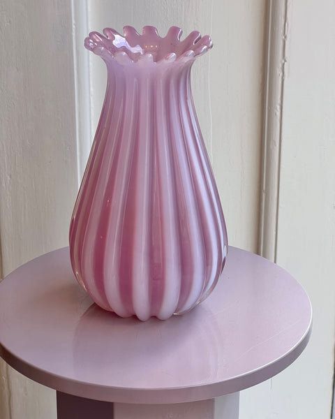 Vintage pink Murano vase