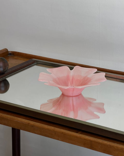 Vintage peach/pink Murano bowl