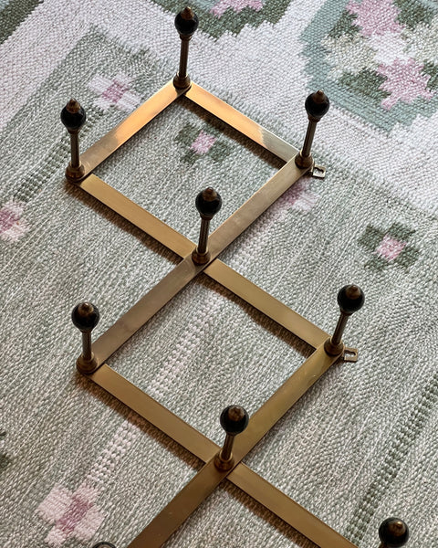 Vintage Azucena Brass Coat Hanger by Luigi Caccia Dominioni