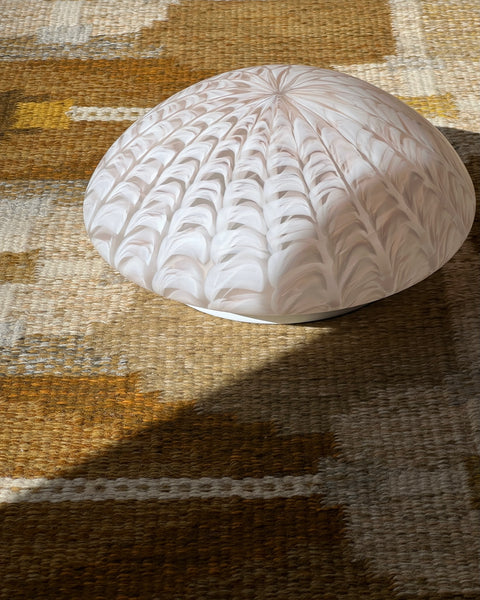 Vintage Murano blurred pink ceiling/wall lamp (D28)