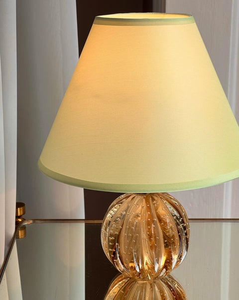 Vintage amber Murano table lamp