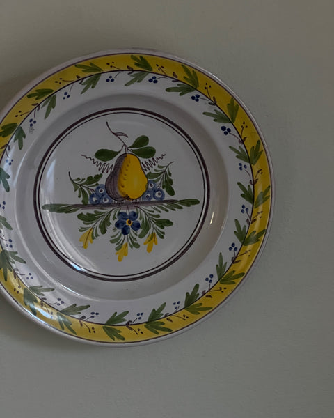 Vintage ceramic wall plate