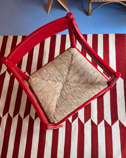 Carimate chair by Vico Magistretti - Red - Glossy
