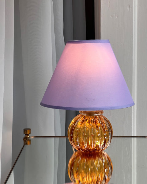 Vintage amber Murano table lamp