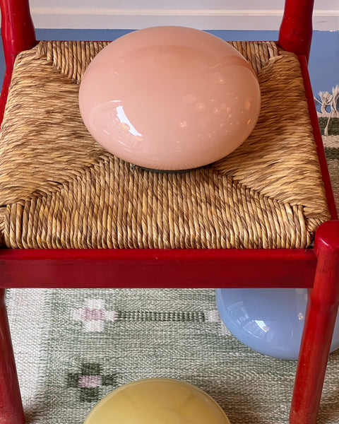 Vintage Murano peach ceiling/wall lamp