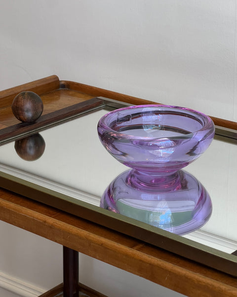Vintage purple bowl by Pasquinucci