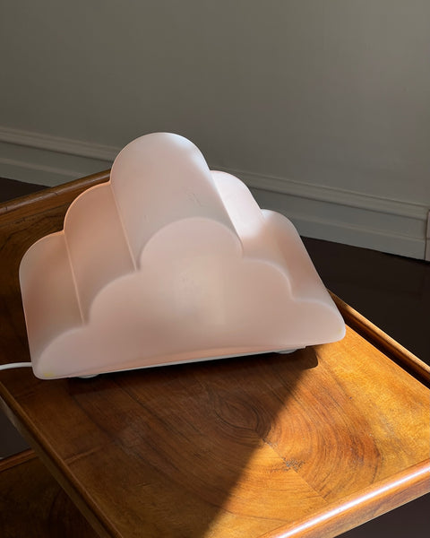 Vintage pink cloud Murano table lamp