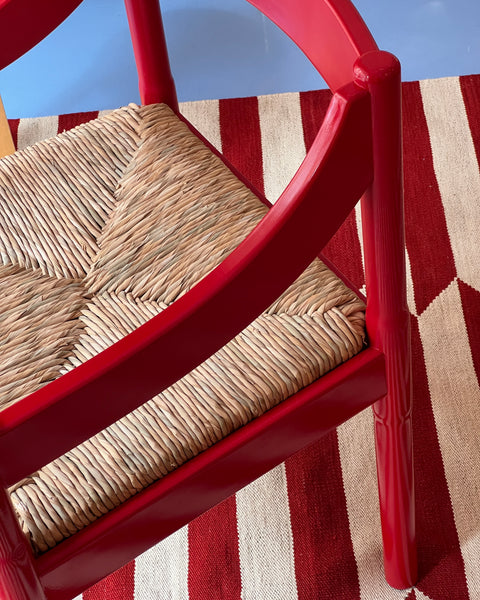 Carimate chair by Vico Magistretti - Red - Glossy