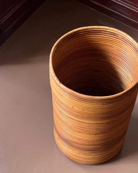 Vintage rattan basket