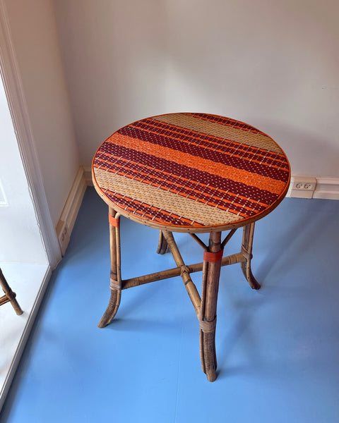 Vintage rattan table