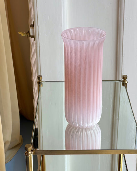 Vintage pink Murano vase