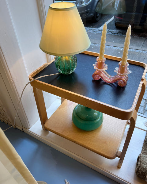 Vintage wooden trolley/table with wheels